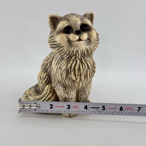 Vintage 1970's Money In the Bank Plastic Cheeky Cat Coin Bank White Gray - Picture 9 of 9